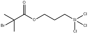 Propanoic acid, 2-bromo-2-methyl-, 3-(trichlorosilyl)propyl ester 구조식 이미지