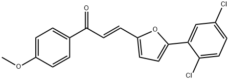 (E)-3-(5-(2,5-dichlorophenyl)furan-2-yl)-1-(4-methoxyphenyl)prop-2-en-1-one Structure