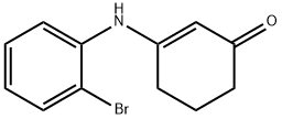 3-((2-bromophenyl)amino)cyclohex-2-en-1-one 구조식 이미지