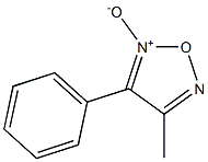 1,2,5-Oxadiazole, 3-methyl-4-phenyl-, 5-oxide 구조식 이미지