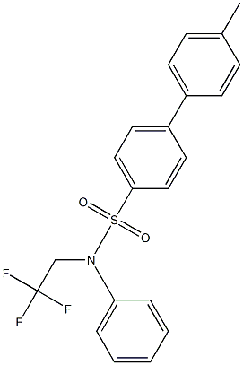 4-(4-methylphenyl)-N-phenyl-N-(2,2,2-trifluoroethyl)benzenesulfonamide Structure