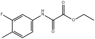 ethyl 2-(3-fluoro-4-methylanilino)-2-oxoacetate 구조식 이미지