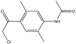 Acetamide, N-[4-(chloroacetyl)-2,5-dimethylphenyl]- Structure