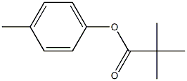 Propanoic acid, 2,2-dimethyl-, 4-methylphenyl ester Structure