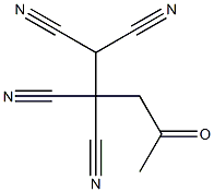 1,1,2,2-Pentanetetracarbonitrile, 4-oxo- 구조식 이미지