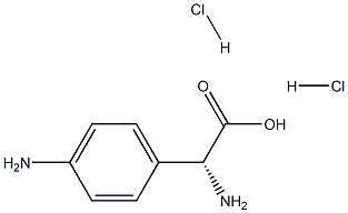 (R)-2-Amino-2-(4-aminophenyl)acetic acid dihydrochloride 구조식 이미지