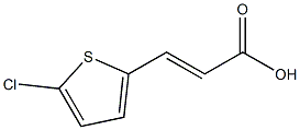 3-(5-chlorothiophen-2-yl)acrylic acid 구조식 이미지