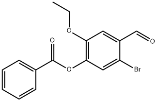 5-bromo-2-ethoxy-4-formylphenyl benzoate Structure