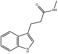 1H-Indole-3-propanamide, N-methyl- Structure