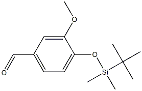 Benzaldehyde, 4-[[(1,1-dimethylethyl)dimethylsilyl]oxy]-3-methoxy- 구조식 이미지