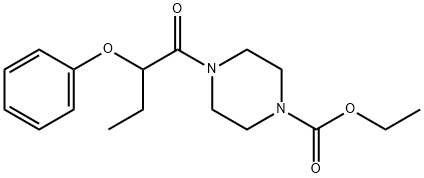 ethyl 4-(2-phenoxybutanoyl)piperazine-1-carboxylate 구조식 이미지