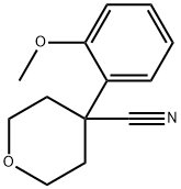 4-(2-Methoxyphenyl)oxane-4-carbonitrile 구조식 이미지