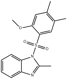 1-((2-methoxy-4,5-dimethylphenyl)sulfonyl)-2-methyl-1H-benzo[d]imidazole Structure