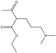 Pentanoic acid, 2-acetyl-5-(dimethylamino)-, ethyl ester 구조식 이미지