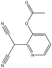 Propanedinitrile,2-[3-(acetyloxy)-2-pyridinyl]- Structure