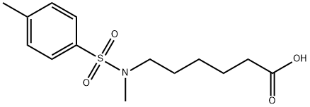 Hexanoic acid,6-[methyl[(4-methylphenyl)sulfonyl]amino]- Structure