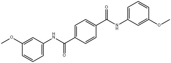 1,4-Benzenedicarboxamide,N1,N4-bis(3-methoxyphenyl)- 구조식 이미지