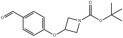 tert-butyl 3-(4-formylphenoxy)azetidine-1-carboxylate Structure