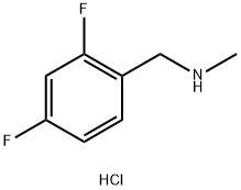 1-(2,4-DIFLUOROPHENYL)-N-METHYLMETHANAMINE HCL Structure