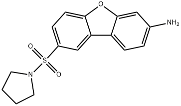 8-(Pyrrolidine-1-sulfonyl)-dibenzofuran-3-ylamine Structure