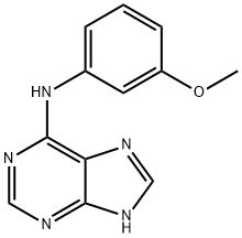 9H-Purin-6-amine,N-(3-methoxyphenyl)- 구조식 이미지