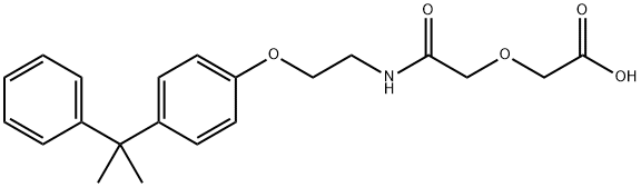 ({2-[4-(1-Methyl-1-phenyl-ethyl)-phenoxy]-ethylcarbamoyl}-methoxy)-acetic acid Structure