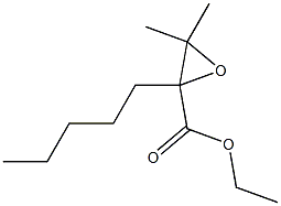 2-Oxiranecarboxylicacid, 3,3-dimethyl-2-pentyl-, ethyl ester 구조식 이미지