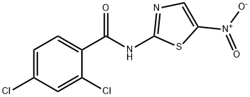 2,4-Dichloro-N-(5-nitro-2-thiazolyl)benzamide 구조식 이미지