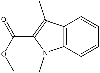 1H-Indole-2-carboxylic acid, 1,3-dimethyl-, methyl ester 구조식 이미지