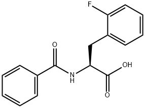 N-Benzoyl-o-fluoro-DL-phenylalanine Structure