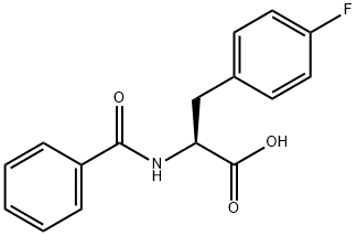 DL-N-benzoyl-4-fluoro- Phenylalanine 구조식 이미지