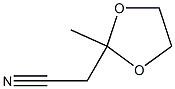 1,3-Dioxolane-2-acetonitrile, 2-methyl- Structure