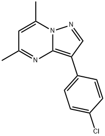 3-(4-chlorophenyl)-5,7-dimethylpyrazolo[1,5-a]pyrimidine Structure