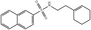 N-[2-(cyclohex-1-en-1-yl)ethyl]naphthalene-2-sulfonamide Structure