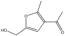 Ethanone, 1-[5-(hydroxymethyl)-2-methyl-3-furanyl]- Structure