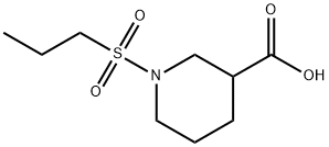 1-(propane-1-sulfonyl)piperidine-3-carboxylic acid Structure