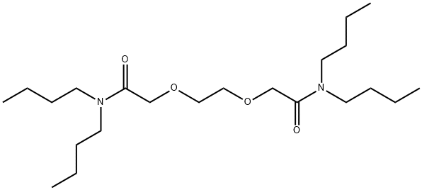 Acetamide,2,2'-[1,2-ethanediylbis(oxy)]bis[N,N-dibutyl- Structure