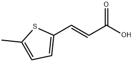 2-Propenoic acid, 3-(5-methyl-2-thienyl)-, (E)- Structure