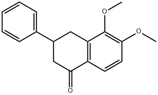 5,6-dimethoxy-3-phenyl-3,4-dihydronaphthalen-1(2H)-one 구조식 이미지