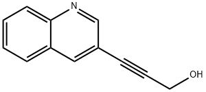 2-Propyn-1-ol, 3-(3-quinolinyl)- 구조식 이미지