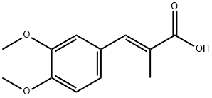 (2E)-3-(3,4-dimethoxyphenyl)-2-methylprop-2-enoic acid 구조식 이미지