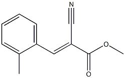 methyl (E)-2-cyano-3-(2-methylphenyl)prop-2-enoate Structure