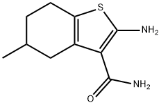 2-Amino-5-Methyl-4,5,6,7-Tetrahydrobenzo[B]Thiophene-3-Carboxamide 구조식 이미지