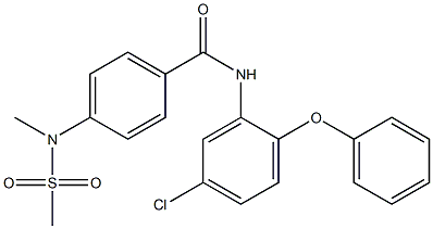 N-(5-chloro-2-phenoxyphenyl)-4-[methyl(methylsulfonyl)amino]benzamide Structure