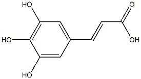 3-(3,4,5-trihydroxyphenyl)acrylic acid Structure