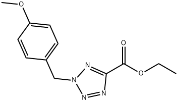 ethyl 2-(4-methoxybenzyl)-2H-tetrazole-5-carboxylate Structure
