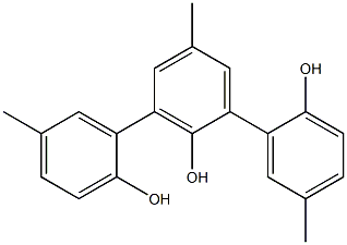 [1,1':3',1''-Terphenyl]-2,2',2''-triol, 5,5',5''-trimethyl- Structure