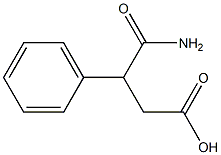 Benzenepropanoic acid, b-(aminocarbonyl)- Structure