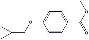 Benzoic acid, 4-(cyclopropylmethoxy)-, methyl ester 구조식 이미지