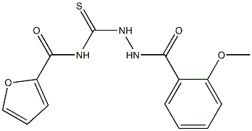 N-[[(2-methoxybenzoyl)amino]carbamothioyl]furan-2-carboxamide Structure
